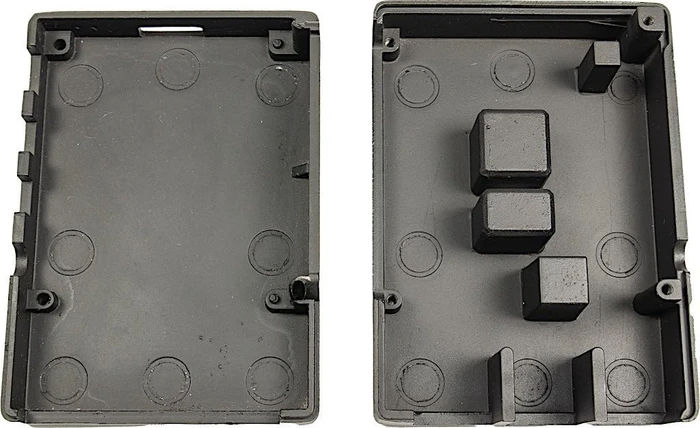 Inter-Tech ODS-716 für Raspberry Pi 4B Case für Raspberry Pi 4 Modell B, schwarz