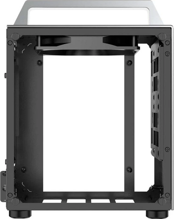 Jonsbo T8, silber, Glasfenster, Mini-ITX