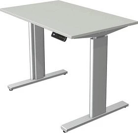 Kerkmann Move 3 elektrisch höhenverstellbarer Sitz-Steh-Schreibtisch 100x60cm grau/silber