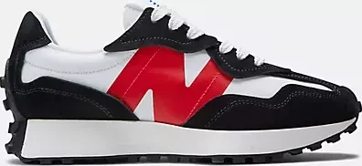 New Balance 327 white/true red (Herren)
