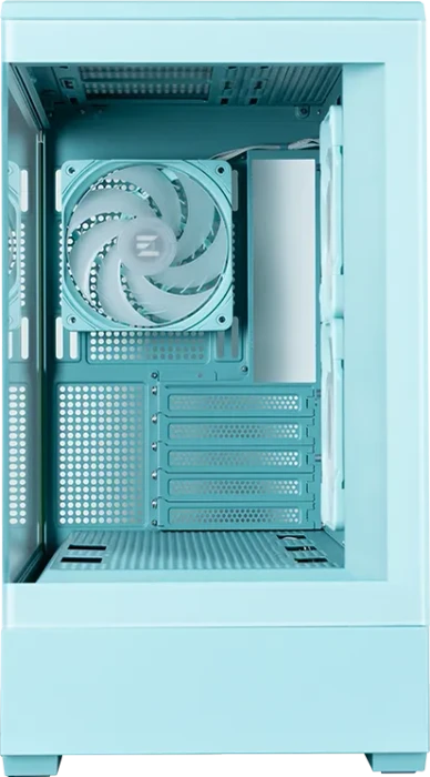Zalman P30 [V2] Mint, türkis, Glasfenster