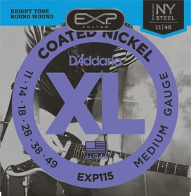 D'Addario EXP Coated Nickel Wound Medium Blues / Jazz Rock