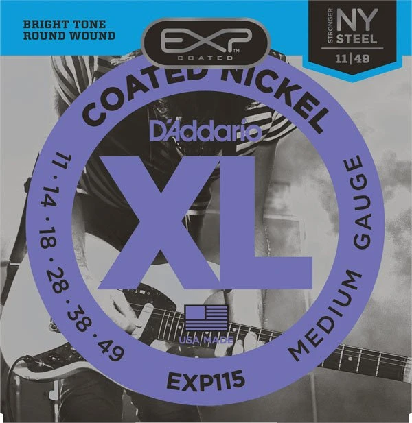D'Addario EXP Coated Nickel Wound Medium Blues / Jazz Rock