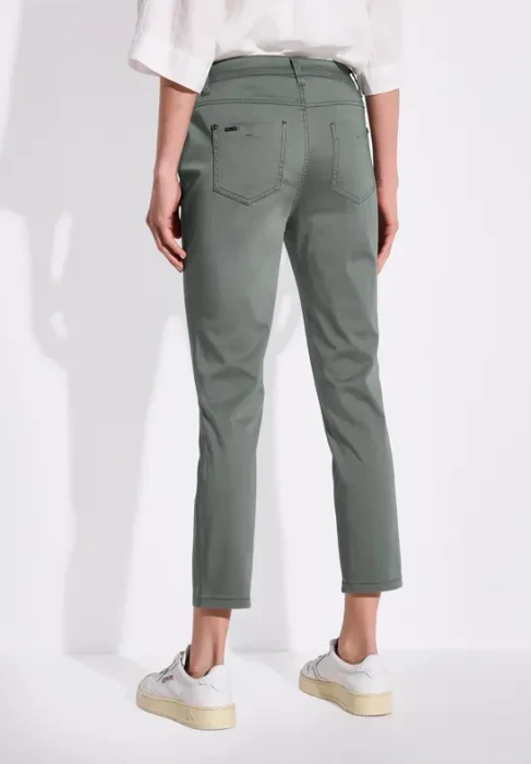 Street One 7/8-Satin Hose muse green (Damen)