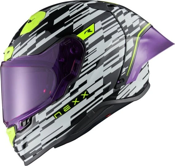 Nexx X.R3R Glitch Racer weiß/violett/gelb