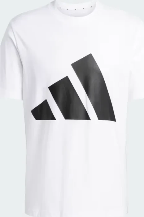 adidas Essentials Big Logo T-Shirt kurzarm weiß/schwarz (Herren)
