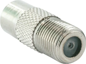 Schwaiger F-Buchse, IEC-Stecker