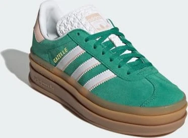 adidas Gazelle Bold bold green/cloud white/gold metallic (Junior)