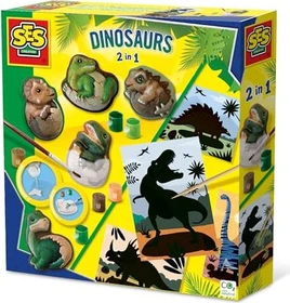 Ses Creative Gießen und Anmalen Dinosaurier 2in1