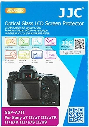 JJC Displayschutz für Sony A7C, A7 II, A7R II, A7C, A7S III, A9 II, A7S II