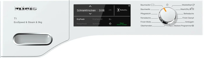 Miele T1 TWL780WP EcoSpeed & Steam & 9kg Wärmepumpentrockner
