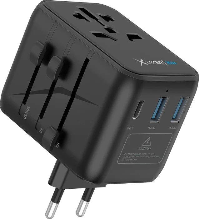 XLayer Reisestecker weltweit 20W schwarz