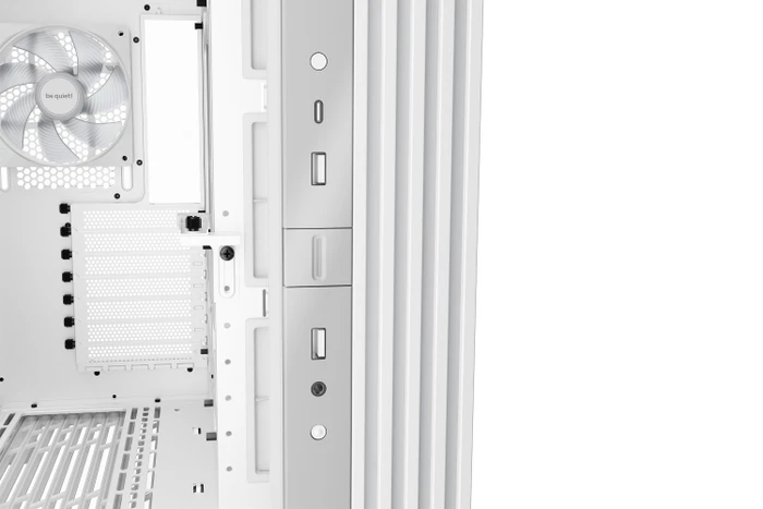 be quiet! Light Base 600 LX White, weiß, Glasfenster