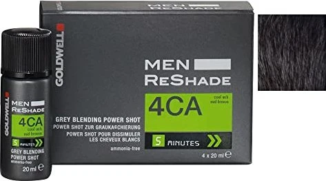 Goldwell Men ReShade Blending Power Shot Ansatzset 4CA Cool Mittel-Aschbraun, 80ml