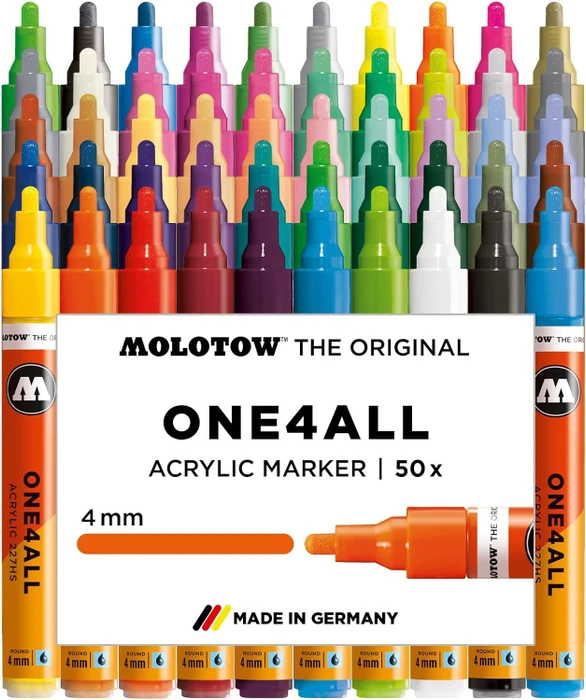 Molotow 227HS 4mm Acrylmarker Complete sortiert sortiert, 50er-Set