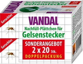 Vandal Nachfüll-Plättchen für Gelsenstecker, 40 Stück