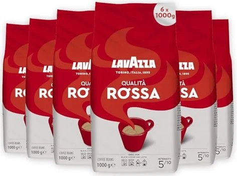 Lavazza Qualita Rossa Kaffeebohnen, 6.00kg (6x 1.00kg)