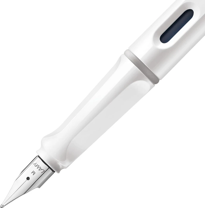 Lamy safari weiß, rechte Hand, mittel