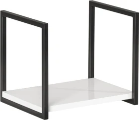 Fackelmann Unterbau-Metallregal für Midischrank New York weiß/schwarz