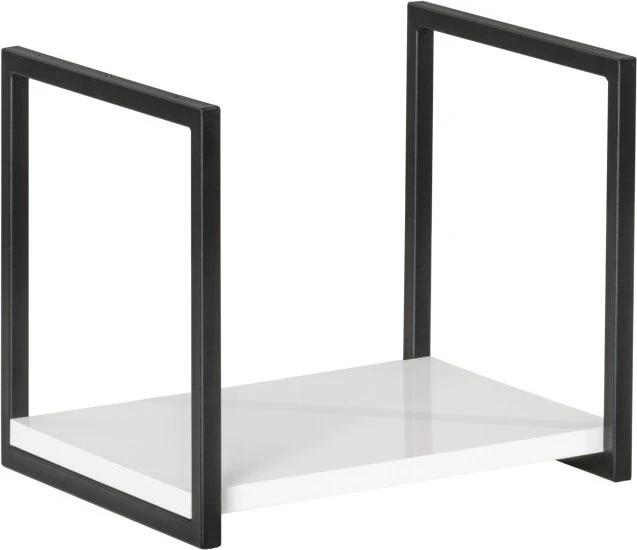 Fackelmann Unterbau-Metallregal für Midischrank New York weiß/schwarz