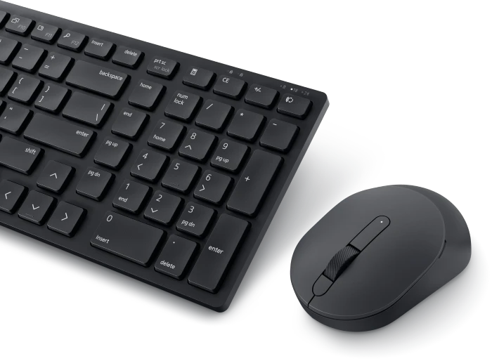 Dell KM555 Silent Wireless Keyboard and Mouse, schwarz, USB, DE