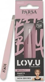 Parsa Beauty LOV.U Pinzette schräg rosa
