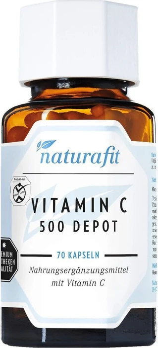 naturafit Vitamin C 500 Depot Kapseln, 70 Stück