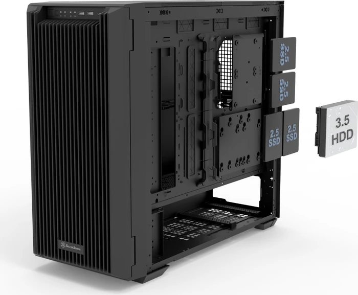 SilverStone Case Storage CS383, schwarz