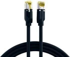 EFB Elektronik TM31 Draka Patch PRO Flex PUR Industrial-Patchkabel, Cat7/Cat6a, S/FTP, RJ-45/RJ-45, 10m, schwarz