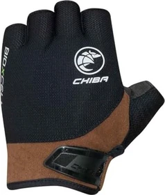 Chiba BioXCell Road Fahrradhandschuhe schwarz/braun