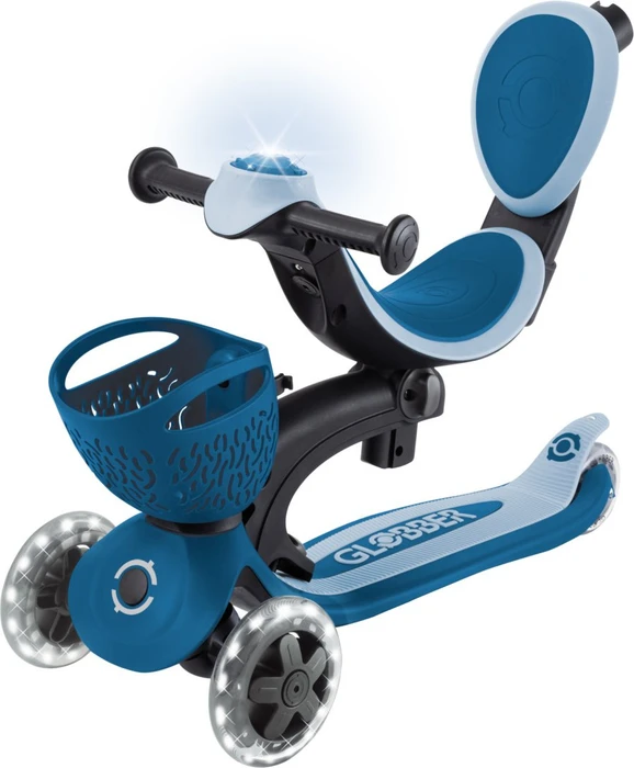 Globber Go Up Baby 360 Lights Kickboard petrol