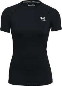 Under Armour HeatGear Armour Kompressionsshirt kurzarm schwarz/weiß (Damen)