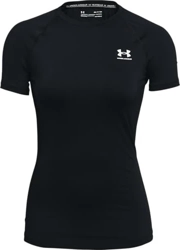Under Armour HeatGear Armour Kompressionsshirt kurzarm schwarz/weiß (Damen)