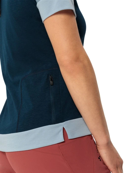 Vaude Altissimo Q-Zip Trikot kurzarm dark sea/nordic blue (Damen)