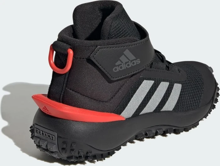 adidas Fortatrail core black/silver metallic/bright red (Junior)