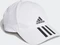 adidas Aeroready 3-Streifen Baseball Kappe weiß/schwarz Vorschaubild