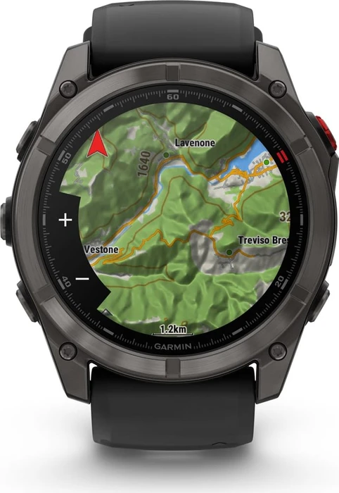 Garmin Fenix 8 Pro 51mm AMOLED carbon grey dlc titanium/black-pebble grey silicone