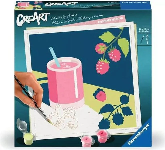 Ravensburger Malen nach Zahlen CreArt Mocktail Himbeere