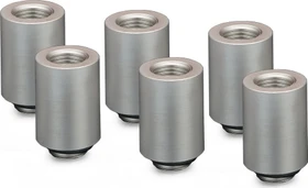 Thermal Grizzly DeltaMate Extender MF28, Verlängerung, G1/4", matt nickel, 6er-Pack