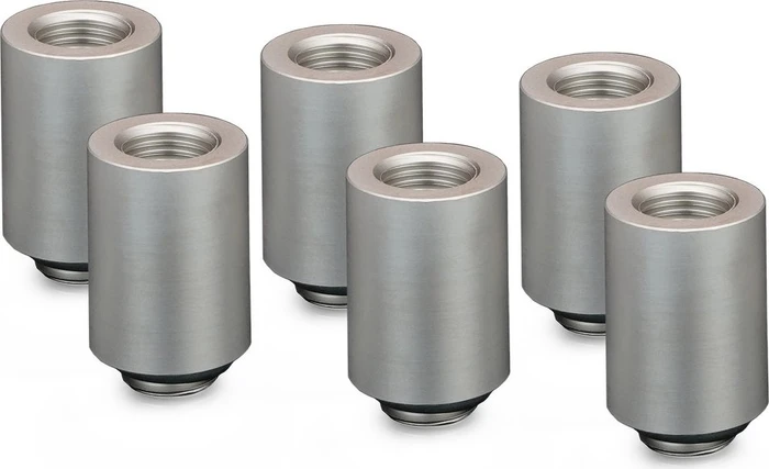 Thermal Grizzly DeltaMate Extender MF28, Verlängerung, G1/4", matt nickel, 6er-Pack