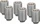 Thermal Grizzly DeltaMate Extender MF28, Verlängerung, G1/4", matt nickel, 6er-Pack (TG-DM-FIT-6208)
