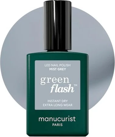 Manucurist Green Flash Gel Nagellack mist grey, 15ml