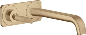 Hansgrohe Axor Citterio E Waschbeckenarmatur mit Platte brushed bronze