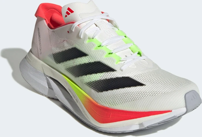 adidas Adizero Boston 12 cloud white/core black/lucid red (Damen)