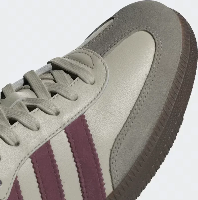 adidas Samba OG putty grey/maroon/gold metallic