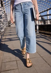 Street One Studio Bleached Wide Leg Jeans ultra bleach random (Damen)