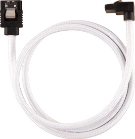 Corsair Premium Sleeved SATA 6Gb/s Kabel weiß 0.6m, gewinkelt (CC-8900283)