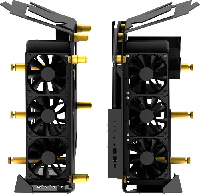 FSP T-WINGS CMT710, gold, Glasfenster