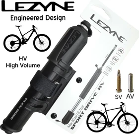 Lezyne Sport Drive HV Handpumpe schwarz matte