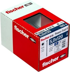 fischer PowerFast FPF II CTP BC T20 5x120 Spanplattenschraube, 5x120mm, 100 Stück